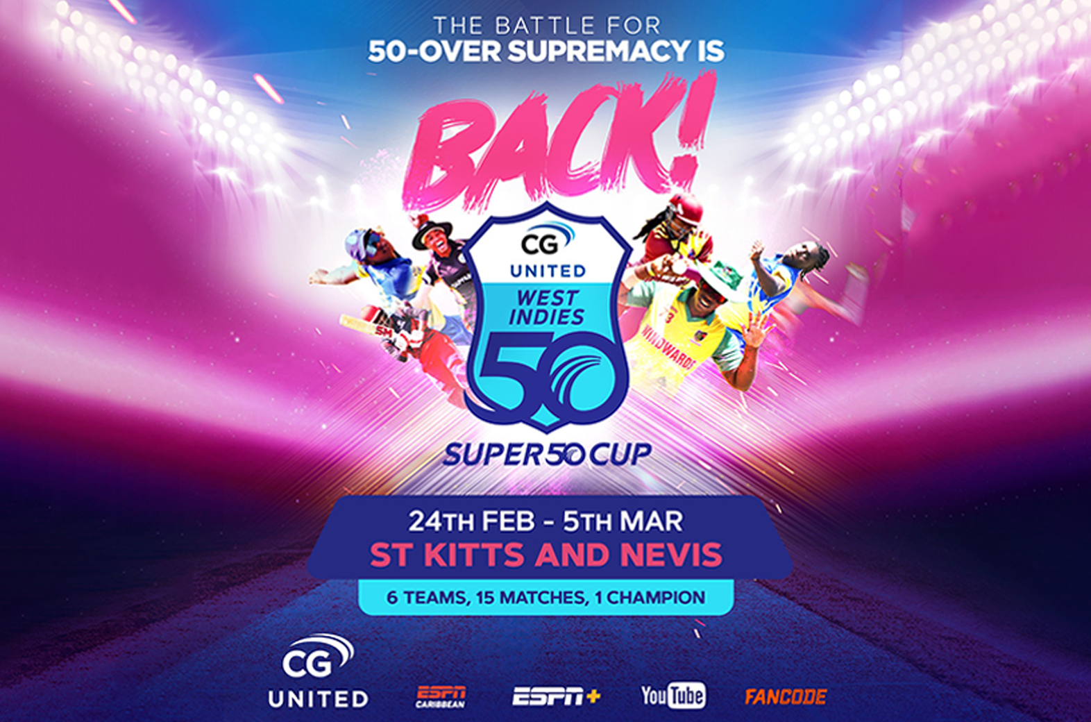 STREAM LIVE! ROUND ONE OF THE WOMENS SUPER 50 CUP